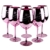 6X Moet & Chandon Imperial Gläser Echtglas Pink Rose Rosa Champagner Glas Limited Ibiza - 2