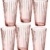 Ritzenhoff & Breker 807028 Longdrinkgläser-Set Lawe Stripes, 6-teilig, je 400 ml, Rosé, Glas, 400 milliliters - 1