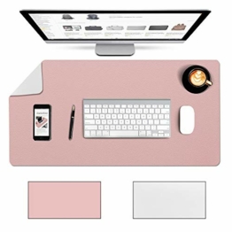 ideal für Büro und Zuhause Rose, 60 * 35 cm Multifunktionales Office Mauspad 60x35 cm YSAGi Wasserdichte Schreibtischunterlage aus PU-Leder Ultradünnes Mousepad zweiseitig nutzbar 