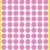 AVERY Zweckform 3594 selbstklebende Markierungspunkte (Ø 8 mm, 416 ablösbare Klebepunkte auf 4 Bogen, runde Aufkleber für Kalender, Planer und zum Basteln, Papier, matt) pink - 1