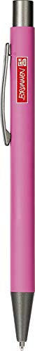 Brunnen 102911326 Kugelschreiber, Länge: 14 cm, pink, gummiert, Stripe, Colour Code - 1