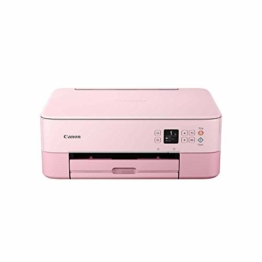 Canon PIXMA TS5352 Drucker Farbtintenstrahl Multifunktionsgerät DIN A4 (Scanner, Kopierer, OLED, 4.800 x 1.200 dpi, USB, WLAN, Duplexdruck, 2 Papierzuführungen), rosa - 1