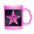 Glitzertasse (pink)"Walk of Fame" (Wunschname))" - Kaffeetasse, bedruckte Tasse mit Sprüchen oder Bildern, Bürotasse, - 1