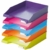 HAN 1027-S-56, Briefablage KLASSIK, Trend Colour, Modern, Schick und Hochglänzend, 6er Packung, pink - 3