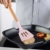 Kacniohen 11pcs Silikon-Topfset nonstick Spatel aus Holz Schaufelstiel rosa Küchengeräte mit Aufbewahrungsbox Küchengeräte - 6