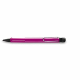 LAMY safari Kugelschreiber 213 – Moderner Kuli in der Farbe Pink mit Griffmulden, verchromtem Metallclip und zeitlosem Design – Mit Großraummine – Strichbreite M - 1