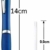 Libetui 10-er Pack Kugelschreiber rutschfeste Griffzone Großraumine Druckkugelschreiber Kuli blauschreibend Gehäuse Farbe Pink - 3