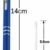 Libetui 10er Pack Kugelschreiber aus Metall Metallkugelschreiber Druckkugelschreiber, auswechselbare Großraum-Mine, Mine Blau Gehäuse Pink - 2