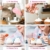 MoNiRo 3er Set Profi Spritzbeutel in rosa - Wiederverwendbare Silikon Spritzbeutel - Spritztüten zum Backen - Kuchen - Torten Zubehör - perfekt für Ihr Spritztüllen Set - Cupcakes verzieren - 2