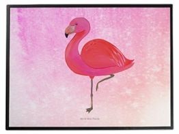 Mr. & Mrs. Panda Mädchen, Kinder, Schreibtischunterlage Flamingo Classic - Farbe Aquarell Pink - 1
