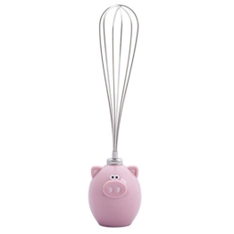 MSC International Joie Piggy Wiggy Egg Schneebesen, Pink - 1