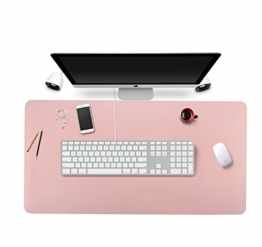 Multifunktionales Office EIN Schreibtisch Matte, 80 x 40 cm wasserdichte Schreibtischunterlage, Ideal für Büro und Zuhause (Pink) - 1