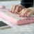 Perixx PERIDUO-713 Kabelloses Mini Tastatur und Maus Desktop Set, Retro Vintage Schreibmaschinen Design, Pink Rosa, QWERTZ - 2
