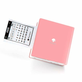 Phomemo M02 Taschendrucker Bluetooth Drucker Thermofotodrucker Tragbarer Mini Drucker, Kompatibel mit Android- und IOS-System, zum Sofortigen Drucken von Retro-Fotos, Arbeiten, Studieren, Pink - 1