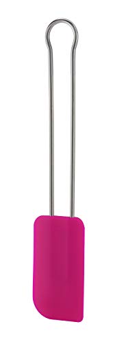 RÖSLE Teigschaber Pink Charity Edition, Hochwertiger Teigspachtel als Back- und Kochhelfer, strapazierfähiges Silikon, 26 cm, Edelstahl 18/10, -30°C bis +230°C, Spülmaschinengeeignet - 1