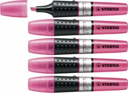Textmarker - STABILO LUMINATOR - 5er Pack - pink - 1