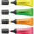 Textmarker - STABILO NEON - 4er Pack - gelb, grün, pink, orange - 4