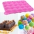 BEIAOSU Cake Pop Formen Backen, 100 Sticks Pop Cake Mould, Eiswürfelschalen, Silikon-Backform, Rosa - 6