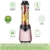 La Rêveuse Mix&Go Standmixer Smoothie Mixer Blender elektrisch 300 Watt Persönliche Größe mit 2 BPA-freien tragbaren Reisesportflaschen (550ml),Rosa (Pink) - 6