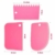 MoNiRo 3er Set Silikon Teigkarte Teigschaber in pink - Wiederverwendbare Teigschaber aus Silikon - Spachtel - Teigkarte Silikon - Teigschaber Silikon - Teigschneider - Teigschaberkarte – Scraper - 3