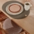 OYOY Living Toppu Tray Caramel Schale Dekoschale Rund Keramik Gestreift Braun Rosa 20x9 cm - LITAB1101048-307 - 5