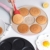RHESHIN Pfannkuchenpfanne, Spiegelei Burger Pfanne mit Griff, 7 Eier Pancake Bratpfanne, Antihaft Pfanne, Löchern Crepepfanne für Frühstück Eier, Küchenutensilien Augenpfanne (Rosa) - 4