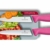 Victorinox Swiss Classic 2-TLG. Gemüsemesser-Set, 1 x Normaler Schliff, 1 x Wellenschliff, 10 cm Klinge, Mittelspitz, pink rosa - 5