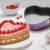 Zenker creative studio Herzspringform, Backform mit Flachboden, herzförmige Kuchenform mit Antihaftbeschichtung, kreatives Backen (Farbe: rosa, silber), Menge: 1 Stück - 4